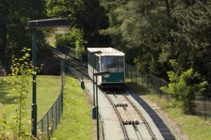 The Petřín funicular: a tourist attraction and public transport